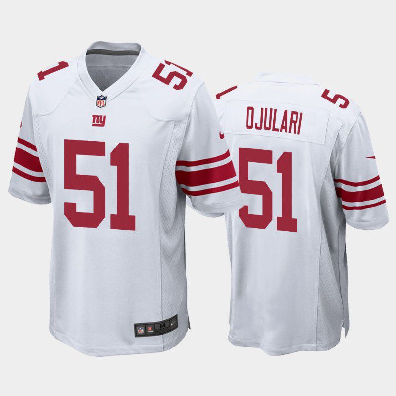 Men New York Giants #51 Azeez Ojulari Nike White Game Player NFL Jersey